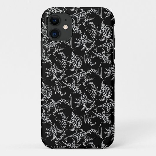 iPhone 5 Case-Mate Fall Lilies-of-the-Valley Black Hülle (Rückseite)