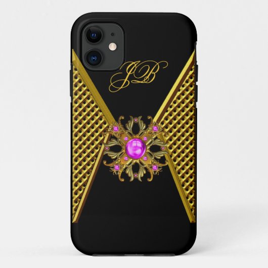 iPhone 5 Case-Mate Fall Pink Gold Black Hülle (Rückseite)