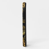 iPhone 5 Case-Mate Gold Schwarz Leopard Hülle (Hinten/Links)