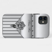 iPhone 5 Case-Mate Hülle Grau Look Lock (Rückseite (Horizontal))