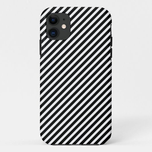 iPhone 5 Case mit Schwarzweiß-Streifen (Rückseite)
