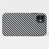 iPhone 5 Case mit Schwarzweiß-Streifen (Rückseite (Horizontal))