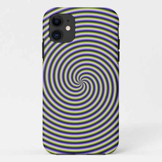 iPhone 5 Case Swirl in grün blau und violett (Rückseite)