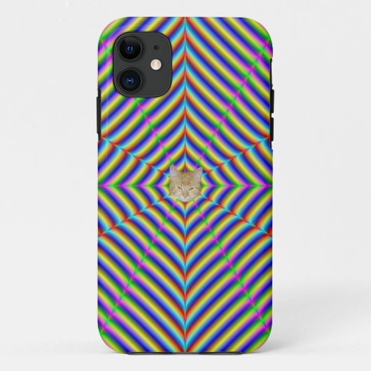 iPhone 5 Dizzy Geometry + oder - Katze Case-Mate iPhone Hülle (Rückseite)