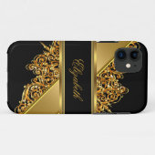 iPhone 5 Elegant Classy Gold Lace Case-Mate iPhone Hülle (Rückseite (Horizontal))