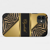 iPhone 5 Elegant Klasse Gold Zebra Case-Mate iPhone Hülle (Rückseite (Horizontal))