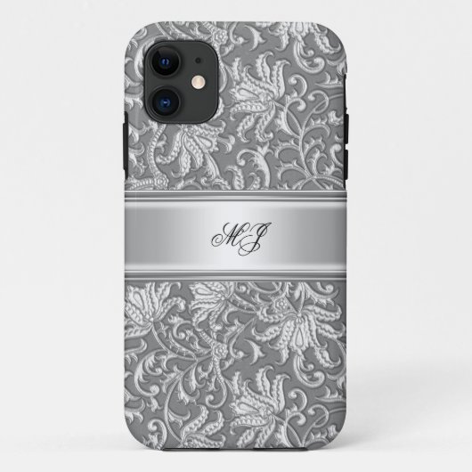 iPhone 5 Elegant Klassik Silver White Case-Mate iPhone Hülle (Rückseite)
