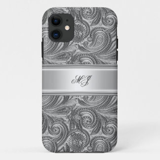 iPhone 5 Elegant Klassik Silver White 11 Hülle