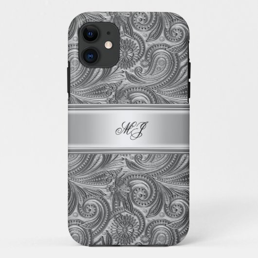 iPhone 5 Elegant Klassik Silver White Case-Mate iPhone Hülle (Rückseite)