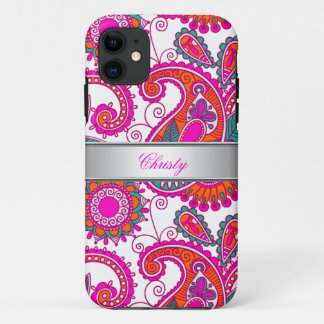 iPhone 5 Elegantes elegantes, rosa Paisley Muster 11 Hülle