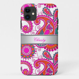 iPhone 5 Elegantes klassisches rosa Paisley-Muster 11 Hülle