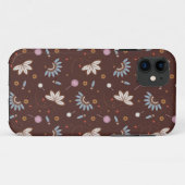 iPhone 5 Fall - Brown mit Blumen Case-Mate iPhone Hülle (Rückseite (Horizontal))