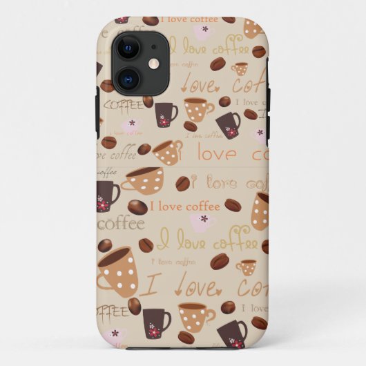 Iphone 5 Fall "ich Liebekaffee " Case-Mate iPhone Hülle (Rückseite)