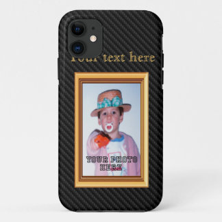 iPhone 5 Fall Kohlenstoff-Bilderrahmen 3D iPhone 11 Hülle