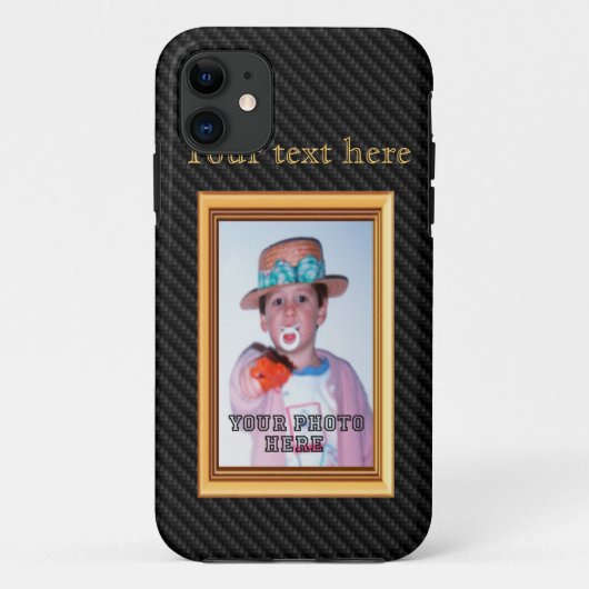 iPhone 5 Fall Kohlenstoff-Bilderrahmen 3D Case-Mate iPhone Hülle (Rückseite)