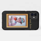 iPhone 5 Fall Kohlenstoff-Bilderrahmen 3D Case-Mate iPhone Hülle (Rückseite (Horizontal))