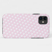 iPhone 5 Fall: Pink & White Heart Muster Case-Mate iPhone Hülle (Rückseite (Horizontal))
