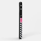 iPhone 5 Fall-schwarzes Zickzack und Punkte Case-Mate iPhone Hülle (Hinten/Rechts)