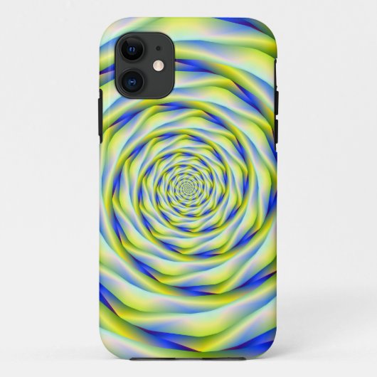 iPhone 5 Fall Vortex in Blau und Gelb Case-Mate iPhone Hülle (Rückseite)