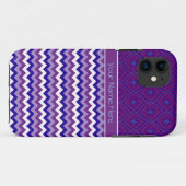 iPhone 5 Fall zu personalisieren: Lila Chevrons Case-Mate iPhone Hülle (Rückseite (Horizontal))