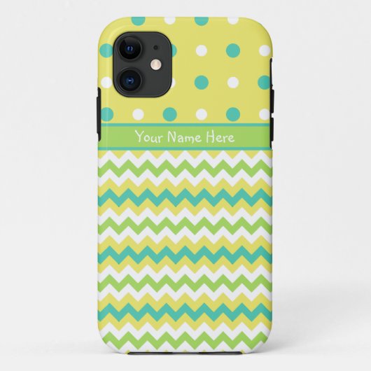 iPhone 5 Fall zu personalisieren: Polka Dots, Chev Case-Mate iPhone Hülle (Rückseite)