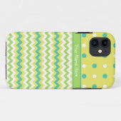iPhone 5 Fall zu personalisieren: Polka Dots, Chev Case-Mate iPhone Hülle (Rückseite (Horizontal))