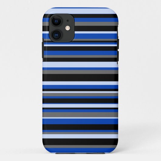 iPhone 5 Hülle blaue Streifen (Rückseite)