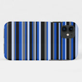 iPhone 5 Hülle blaue Streifen (Rückseite (Horizontal))