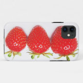 iPhone 5 Hülle drei Erdbeeren (Rückseite (Horizontal))