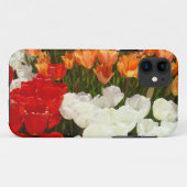 iPhone 5 Hüllen rote weiße orange Tulpe-Blumen (Rückseite (Horizontal))