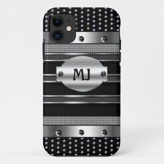 iPhone 5 Metal Studs sehen Chrome Mens aus 11 Hülle