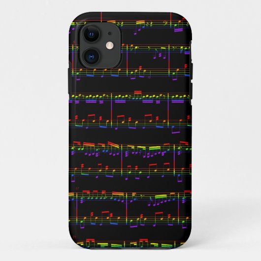 iPhone 5 Notenen-Regenbogen Case-Mate iPhone Hülle (Rückseite)