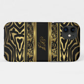iPhone 5 oder 4 Modernes Gold Black Case-Mate iPhone Hülle (Rückseite (Horizontal))