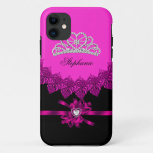 iPhone 5 Prinzessin Silber Tiara Rosa Brillantiert 11 Hülle