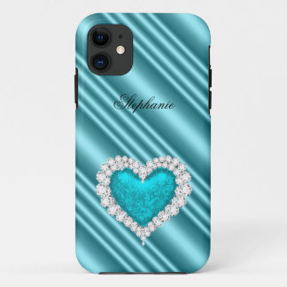 iPhone 5 Prinzessin Silver Aquamarin Bejeweled Case-Mate iPhone Hülle