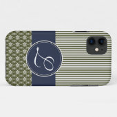 iPhone 5 selten gibt Fall Template Navy & Olive Case-Mate iPhone Hülle (Rückseite (Horizontal))