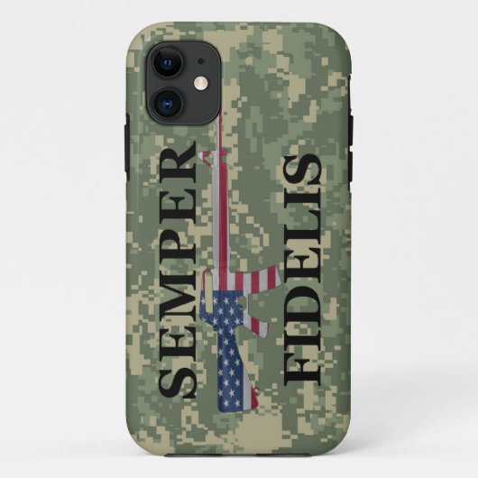 iPhone 5 Semper Fidelis grüne Camouflage Case-Mate iPhone Hülle (Rückseite)