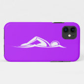 iPhone 5 Swim-Logo lila Case-Mate iPhone Hülle (Rückseite (Horizontal))