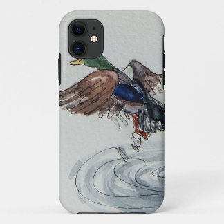 iPhone 5 Telefon-Kasten mit Enten-Aquarell iPhone 11 Hülle