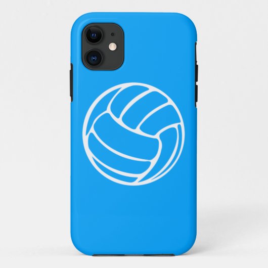 iPhone 5 Volleyball-Weiß auf Blau Case-Mate iPhone Hülle (Rückseite)