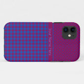 iPhone 5s Case Mate Case Plum, Blue, Polkas, Karo (Rückseite (Horizontal))