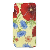 iPhone 6 Brieftasche Gehäuse Mohnmuster Incipio iPhone Geldbeutel-Hülle (Folio Vorderseite)