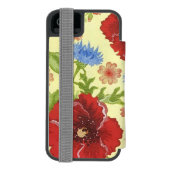 iPhone 6 Brieftasche Gehäuse Mohnmuster Incipio iPhone Geldbeutel-Hülle (Folio Rückseite)