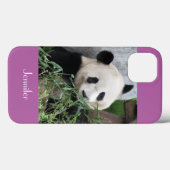 iPhone 6 Case Giant Panda Pale Lila Bkgnd (Rückseite (Horizontal))