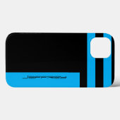 iPhone 6 Fall-cyan-blauer blauer u. schwarzer Case-Mate iPhone Hülle (Rückseite (Horizontal))