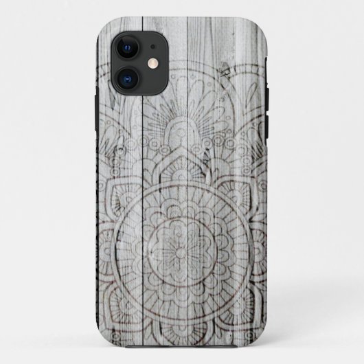 iPhone 6 Fall-hölzernes Mandala iPhone Fall-Holz Case-Mate iPhone Hülle (Rückseite)