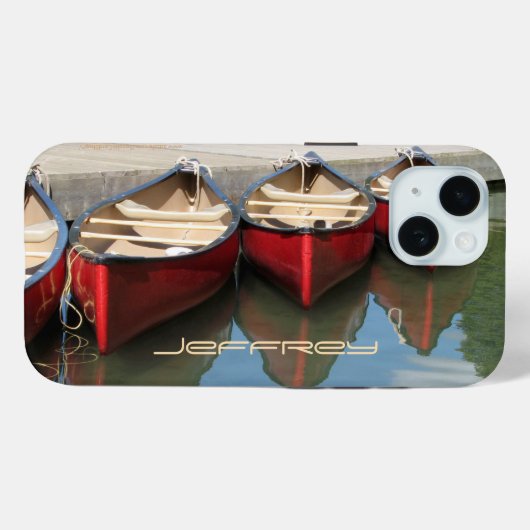 iPhone 6 Fall Red Canoes & Reflections, gepanzert Case-Mate iPhone Hülle (Rückseite (Horizontal))