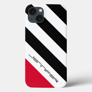 iPhone 6 Fall-schwarzer u. weißer diagonaler Case-Mate iPhone Hülle