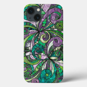 iPhone 6 Fall-starkes Zeichnen mit Blumen 13 Hülle