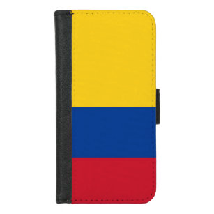 iPhone 7/8 Wallet Case mit Flagge von Kolumbien